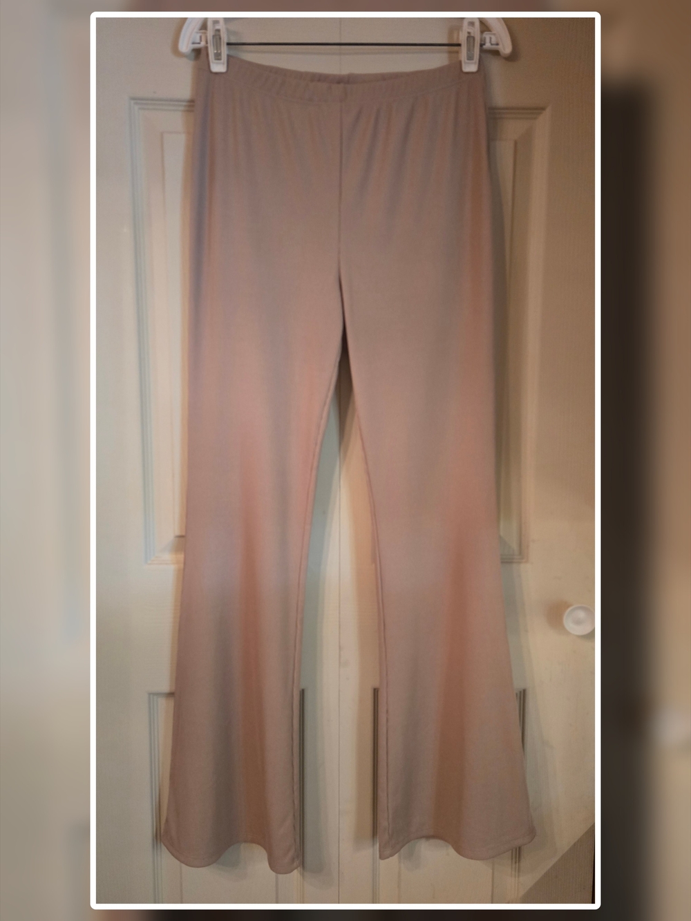 Love Tree Light Taupe Flare Pants